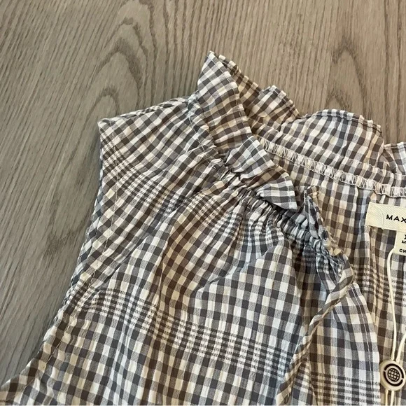 Max Studio Gingham Plaid Tiered Sleeveless Dress - Picture 3 of 10